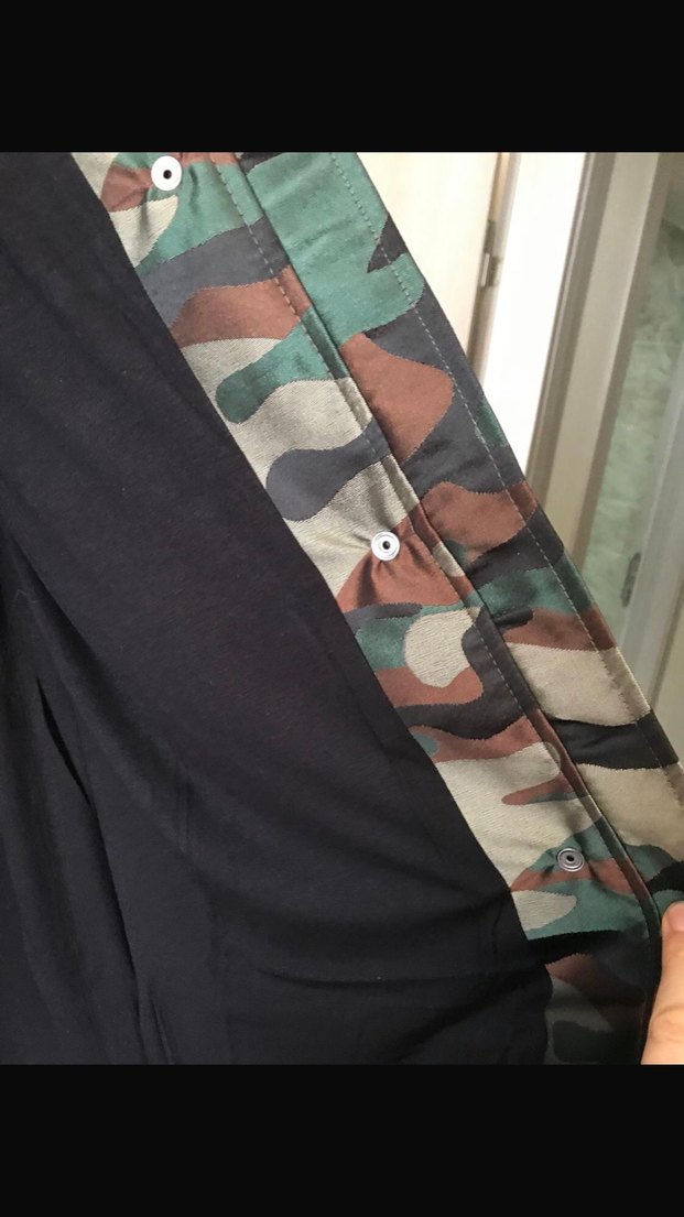 Kemerli Kamuflaj Desenli Uzun Kadın Parka - Görsel 5