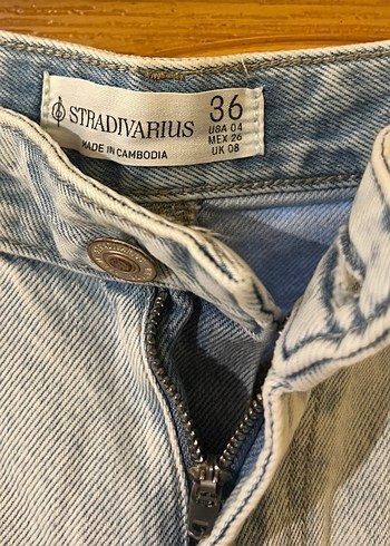 Bohem Tarzı Bej Mini Denim Şort - Görsel 3