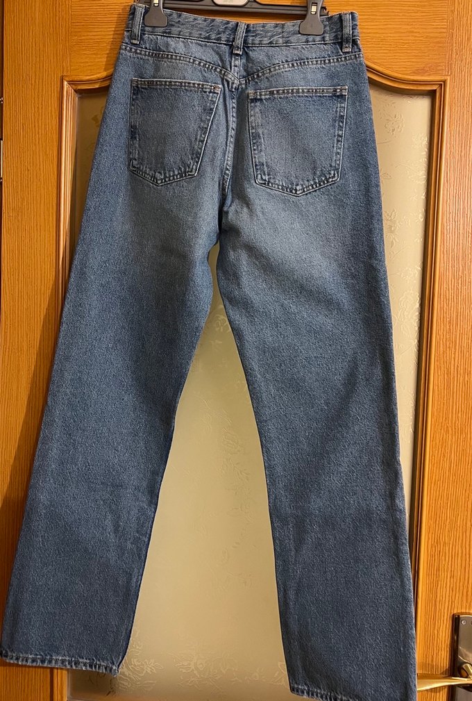 Kadın Gri Mavi Midi Kot Pantolon - Görsel 2