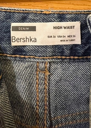 Kadın Gri Bol Kesim Mini Denim Şort - Görsel 3