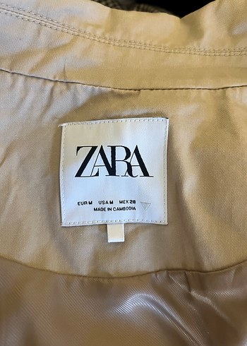 Düğmeli Kısa Kesim Bej Kadın Ceket - Görsel 3