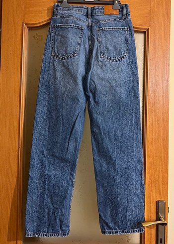 Kadın Bej Denim Regular Fit Pantolon - Görsel 2