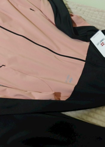 Kadın Pembe Siyah Uzun Eşofman Takımı - Görsel 2