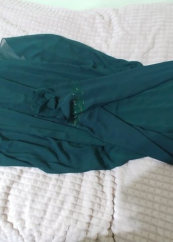 Yeşil Uzun Kollu Salaş Kadın Tunik - Görsel 6