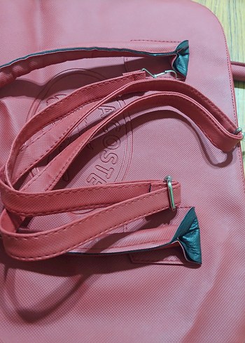 Lacoste Pembe Deri Kadın Çanta - Görsel 3
