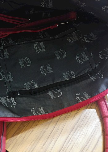 Lacoste Pembe Deri Kadın Çanta - Görsel 4