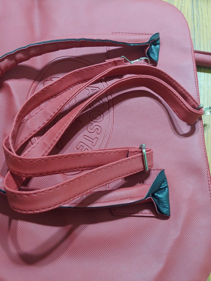 Lacoste Pembe Deri Kadın Çanta - Görsel 3