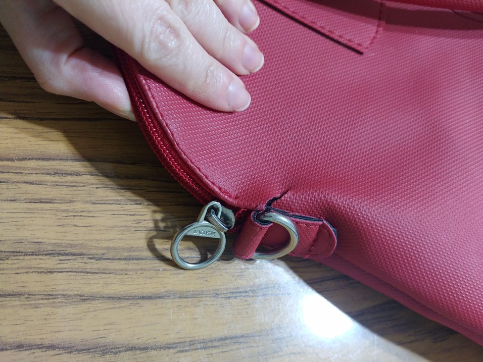 Lacoste Pembe Deri Kadın Çanta - Görsel 5