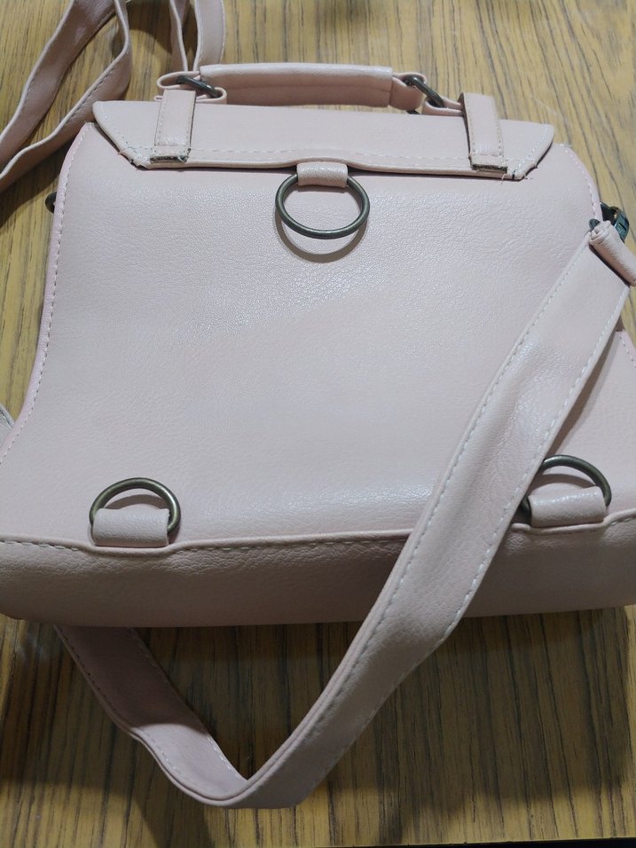 Bej Deri Kadın Çanta Tokalı - Görsel 3