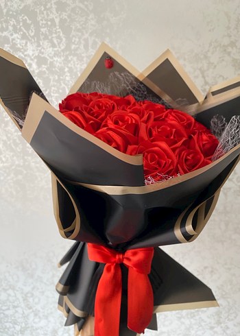 Bohem Tarzda El Yapımı Gül Buketi - Görsel 2