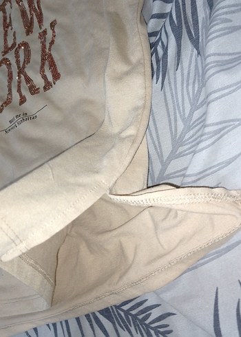 Bej Kız Çocuk Kısa Kollu Tişört - Görsel 2