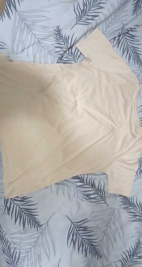 Bej Kız Çocuk Kısa Kollu Tişört - Görsel 3