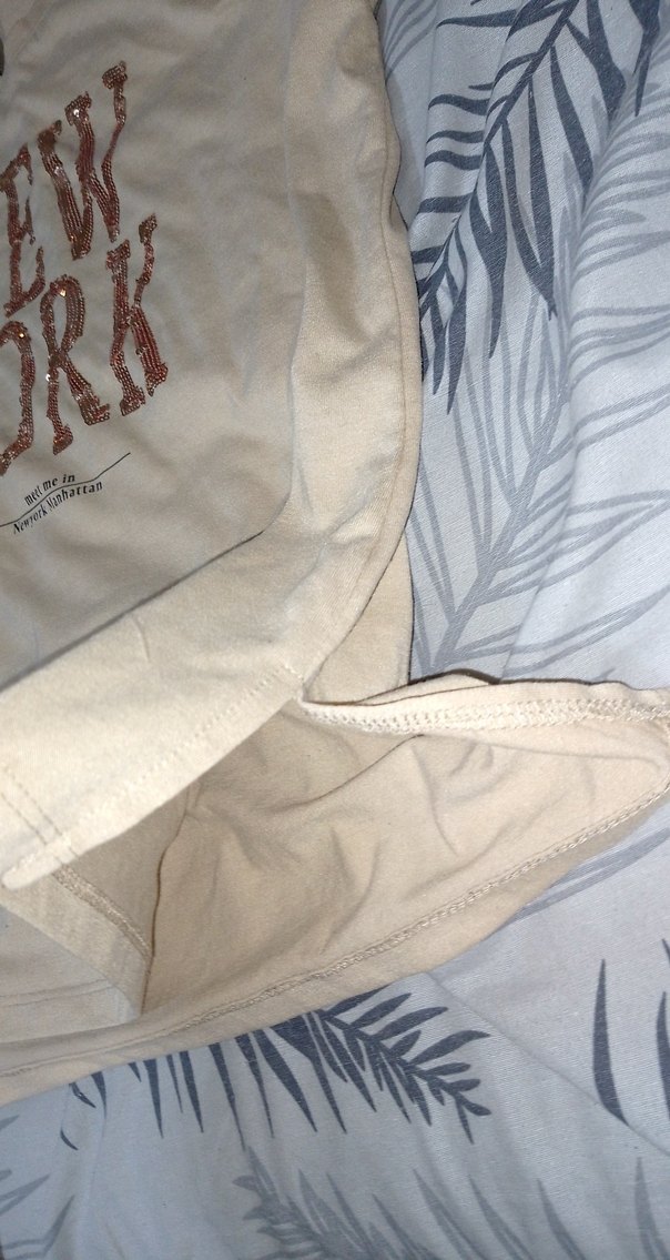 Bej Kız Çocuk Kısa Kollu Tişört - Görsel 2