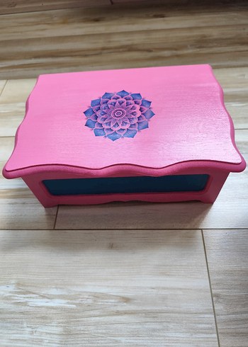 Mandala Desenli Ahşap Kutu - Görsel 3