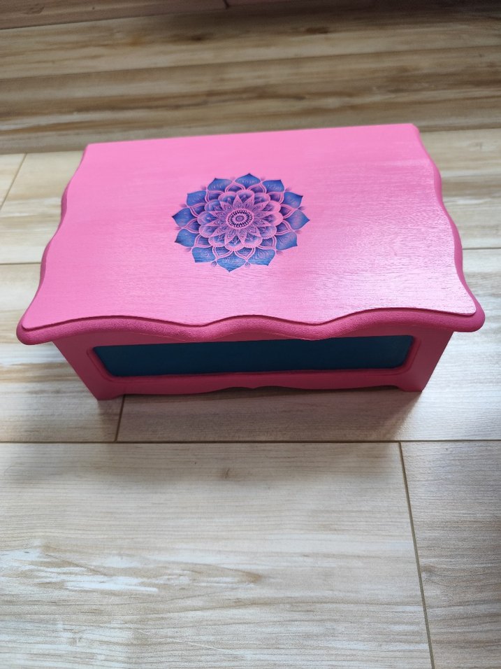 Mandala Desenli Ahşap Kutu - Görsel 3