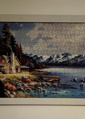 Renkli Dağ Manzaralı Puzzle - Görsel 2