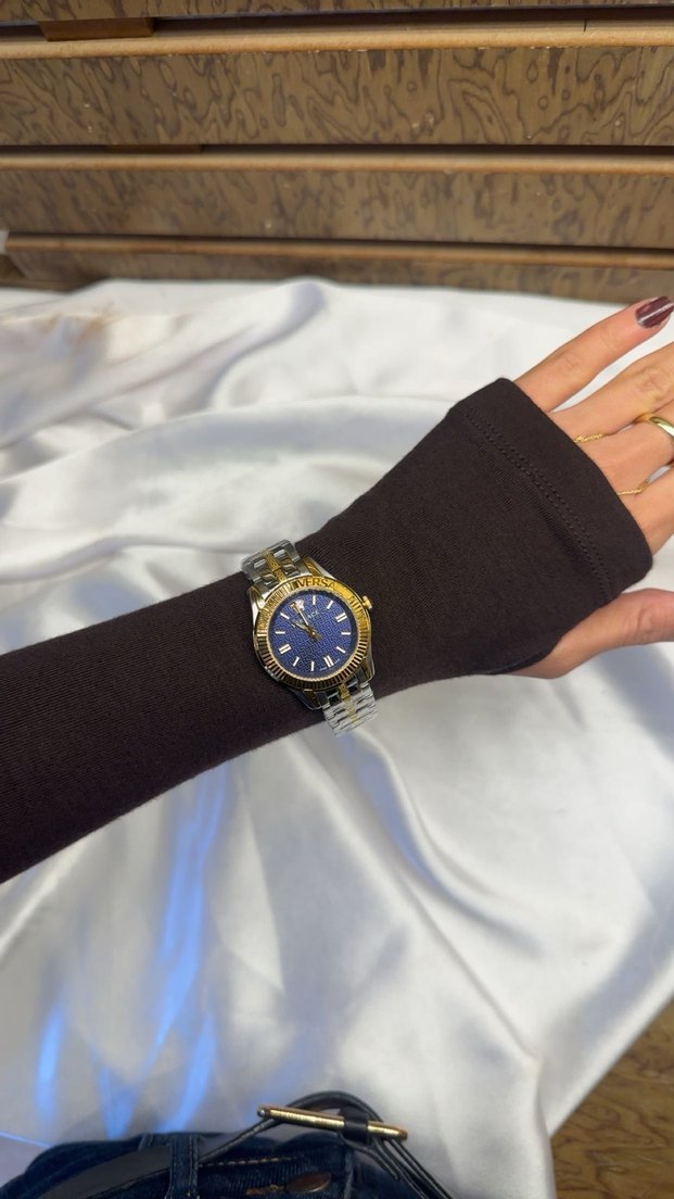 Klasik Altın Renk Kadın Kol Saati - Görsel 2