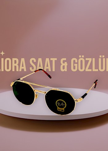 Altın Renkli Klasik Erkek Güneş Gözlüğü - Görsel 2