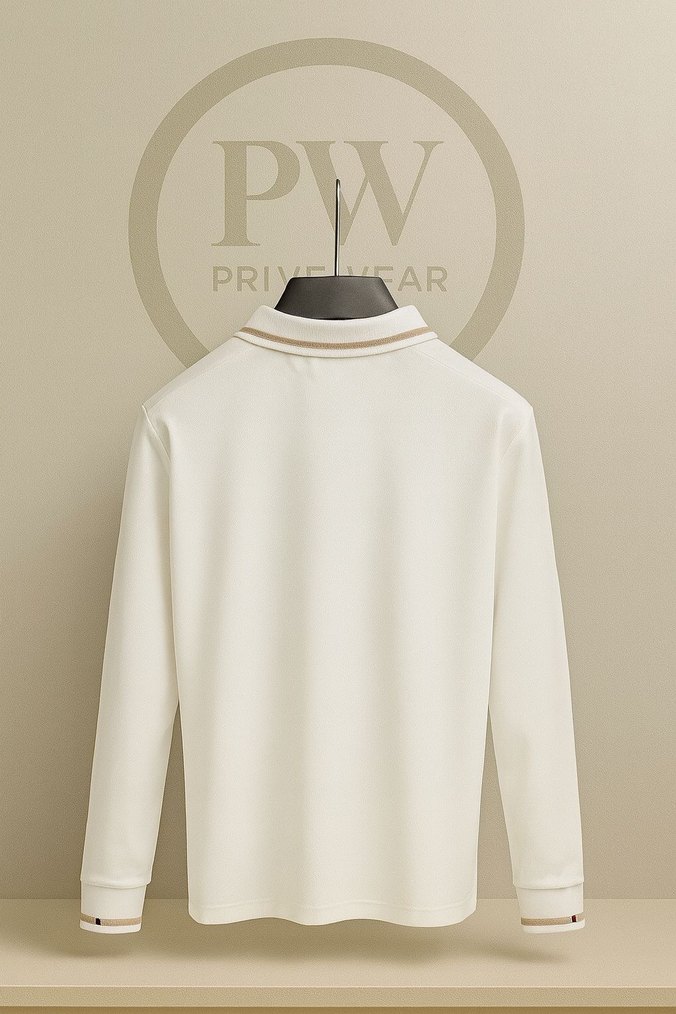 Burberry Uzun Kollu Polo Tişört - Görsel 2