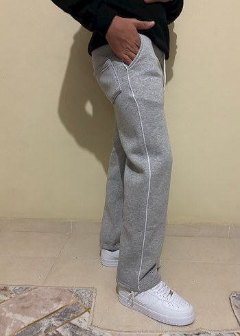 Gri Rahat Kesim Erkek Eşofman Altı - Görsel 2