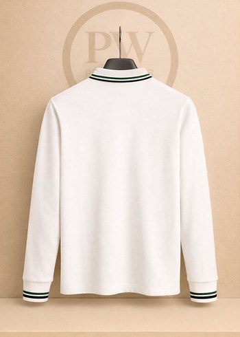 Lacoste Beyaz Uzun Kollu Polo Tişört - Görsel 2