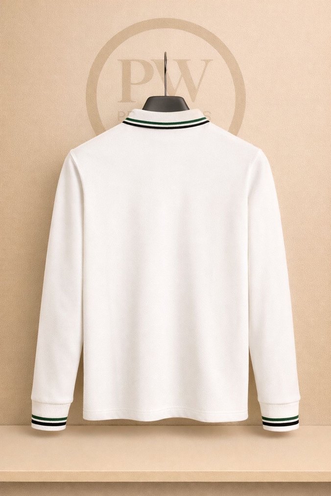 Lacoste Beyaz Uzun Kollu Polo Tişört - Görsel 2