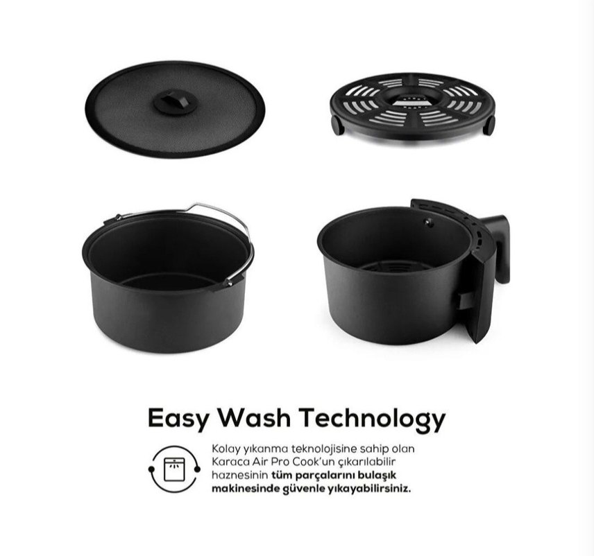 karaca airfryer pro cook - Görsel 4