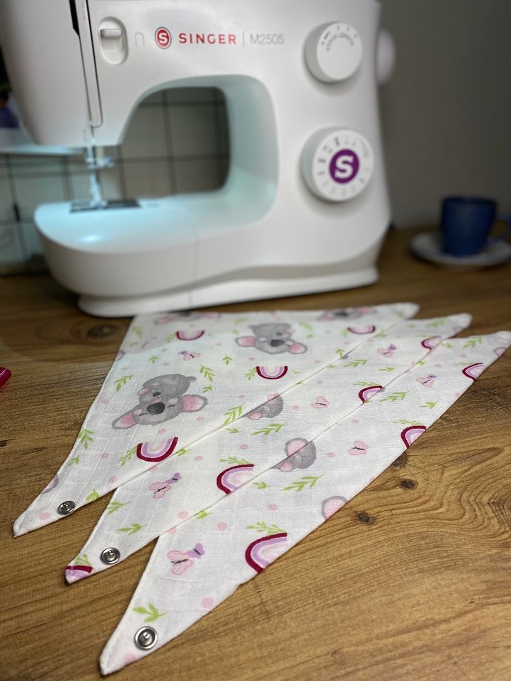 koala desen müslin bebek yakalık - Görsel 2