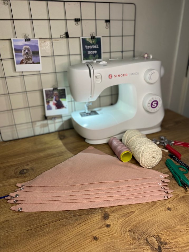 pembe renk müslin kumaş bebek yakalık - Görsel 5