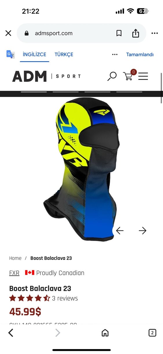 FXR Unisex Balaclava - Görsel 2