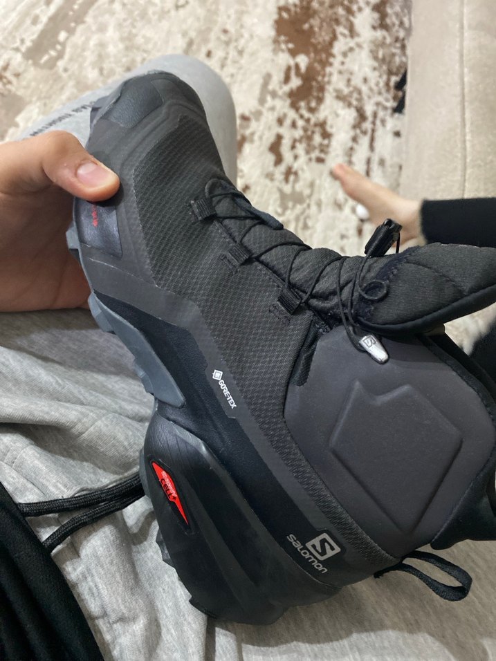 Siyah Erkek Outdoor Biker Ayakkabı Velcro - Görsel 2