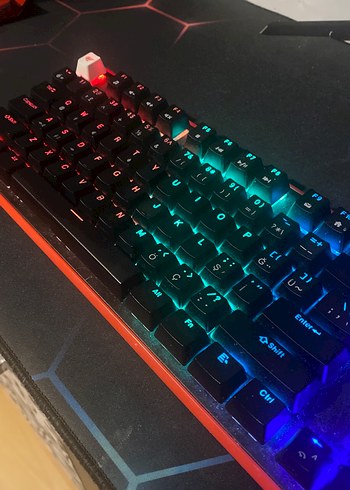 RGB Işıklı havit markalı klavye - Görsel 4