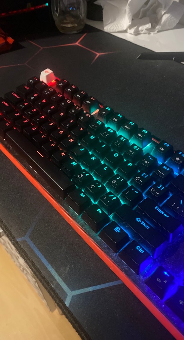 RGB Işıklı havit markalı klavye - Görsel 4