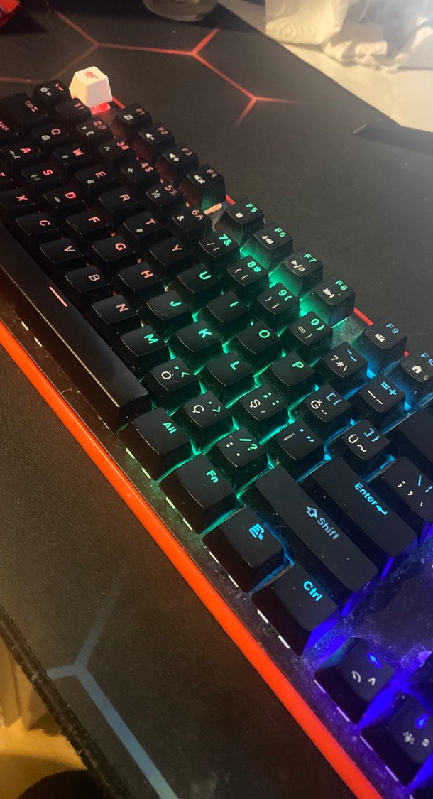 RGB Işıklı havit markalı klavye - Görsel 2