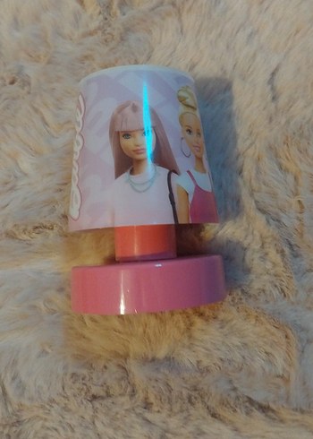 Pembe Barbie Temalı Renkli Gece Lambası - Görsel 5