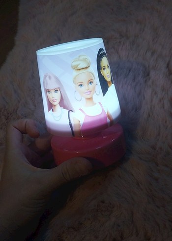 Pembe Barbie Temalı Renkli Gece Lambası - Görsel 2