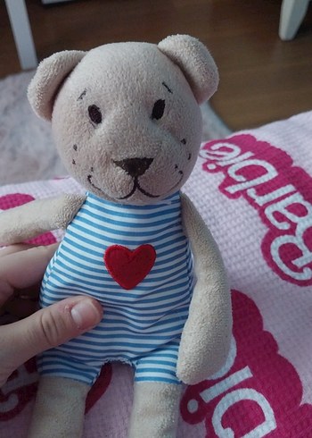 Kalpli Renkli Kahverengi Peluş Ayıcık - Görsel 2