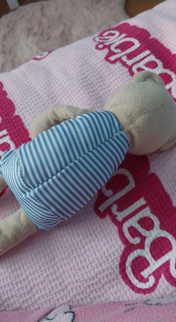 Kalpli Renkli Kahverengi Peluş Ayıcık - Görsel 3