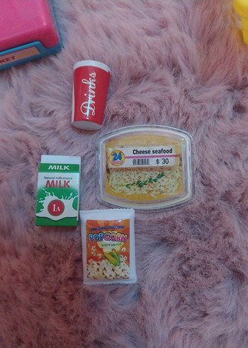 Renkli Oyuncak Market Kasası ve Sepeti - Görsel 2