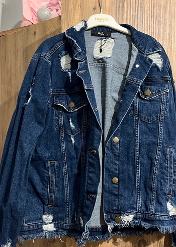 Düğmeli ADL Kot Denim Ceket - Görsel 4