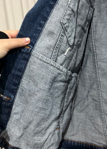 Düğmeli ADL Kot Denim Ceket - Görsel 3
