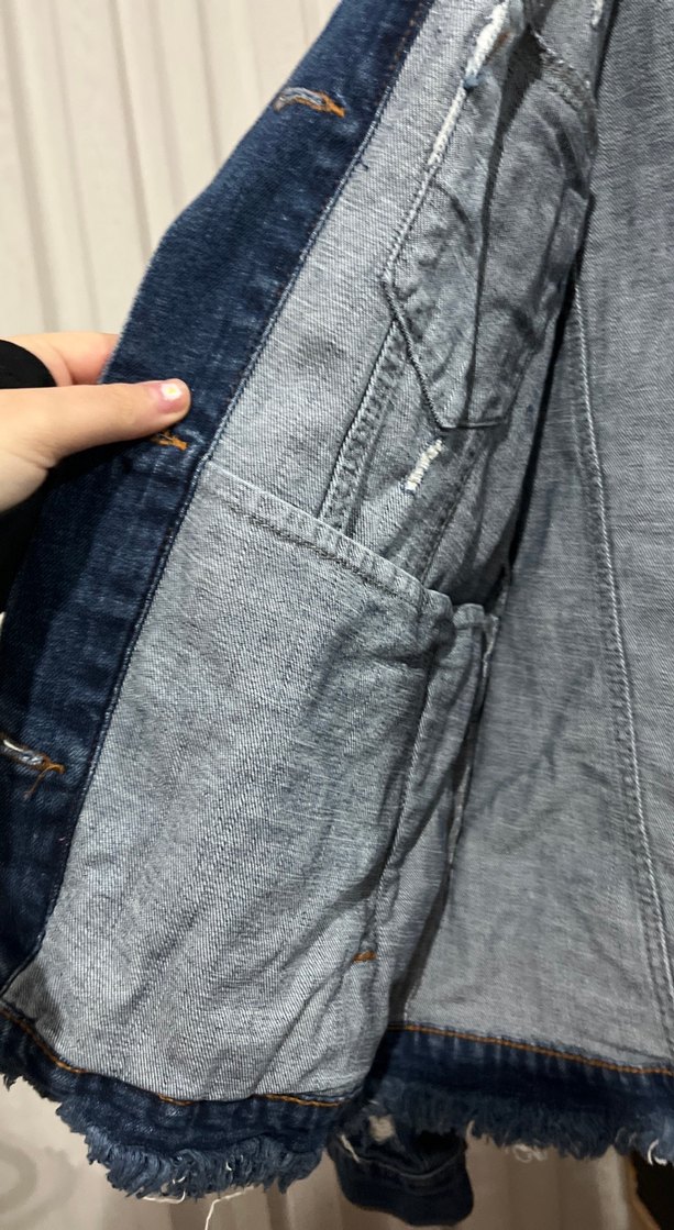 Düğmeli ADL Kot Denim Ceket - Görsel 3