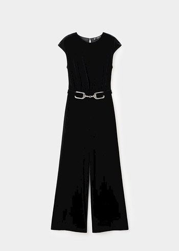 Kadın Siyah Süet Tulum - Görsel 3