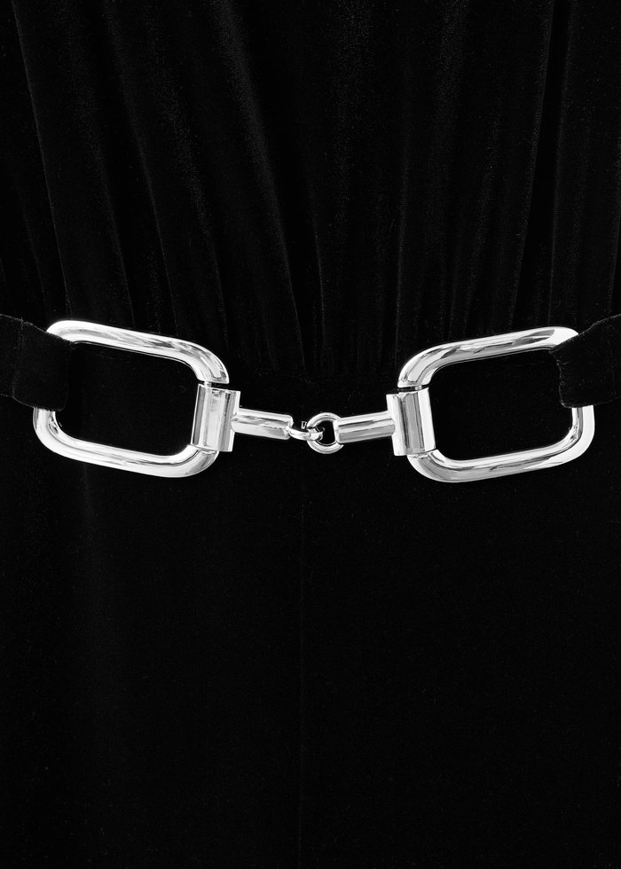 Kadın Siyah Süet Tulum - Görsel 2