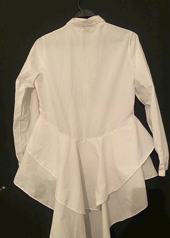 Taş İşlemeli Düğmeli Beyaz Kadın Gömlek - Görsel 5