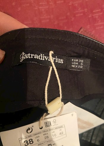 Siyah Deri Mini Etek Fermuarlı - Görsel 4