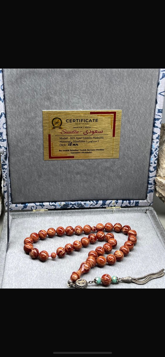 Sevgiler gününe ,sertifikalı, gümüş püskül,orijinal sündülüs T. - Görsel 4