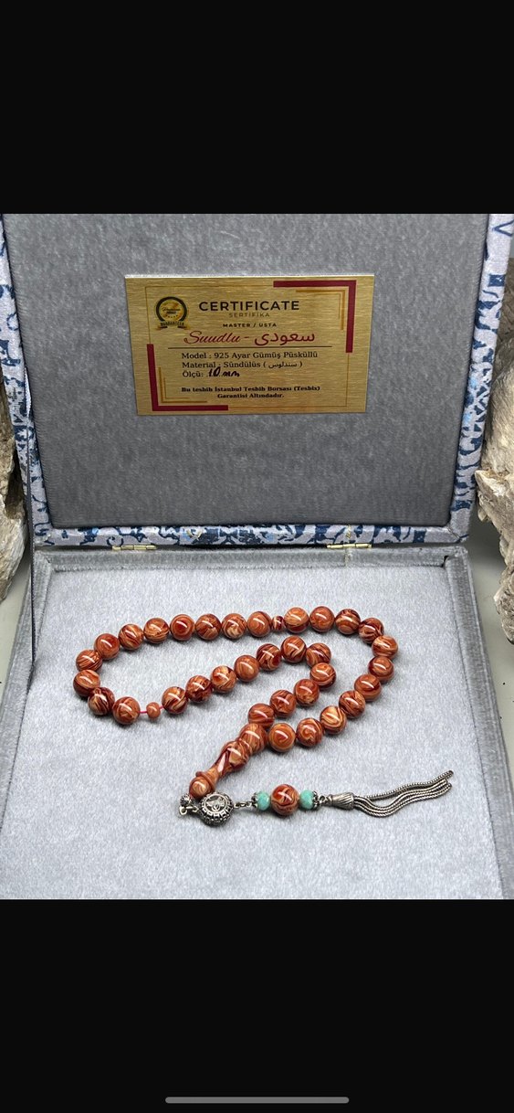 Sevgiler gününe ,sertifikalı, gümüş püskül,orijinal sündülüs T. - Görsel 3