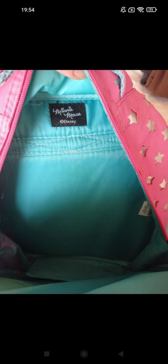 Renkli Minnie Mouse Okul Çantası - Görsel 3