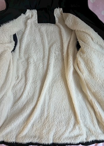 Kız Çocuk Siyah Nakışlı Fermuarlı Mont - Görsel 3